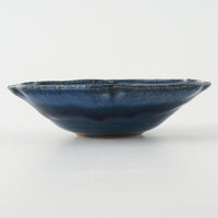 作家 亀井紀子 青彩 レリーフ 五寸鉢 作家 亀井紀子 陶磁器作家もの