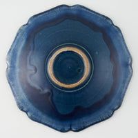 作家 亀井紀子 青彩 レリーフ 七寸鉢 作家 亀井紀子 陶磁器作家もの