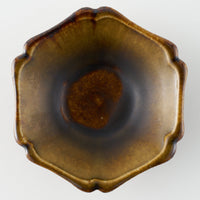 作家 亀井紀子 琥珀彩 レリーフ 三寸鉢 作家 亀井紀子 陶磁器作家もの