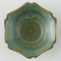 作家 亀井紀子 翡翠彩 レリーフ 三寸鉢 作家 亀井紀子 陶磁器作家もの