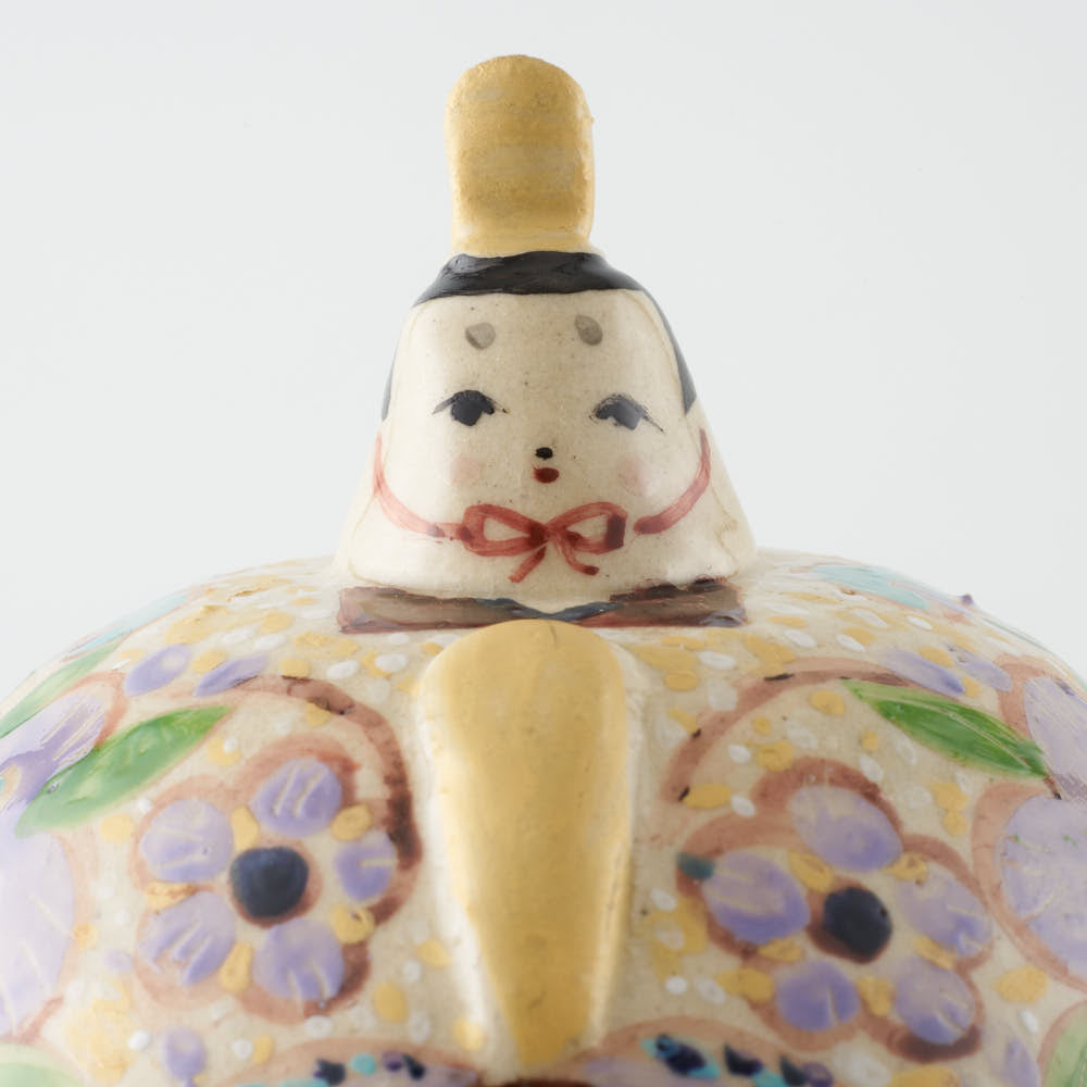 作家 鈴木ハツミ お雛さま ふたもの 梅花 作家 鈴木ハツミ 陶磁器作家もの