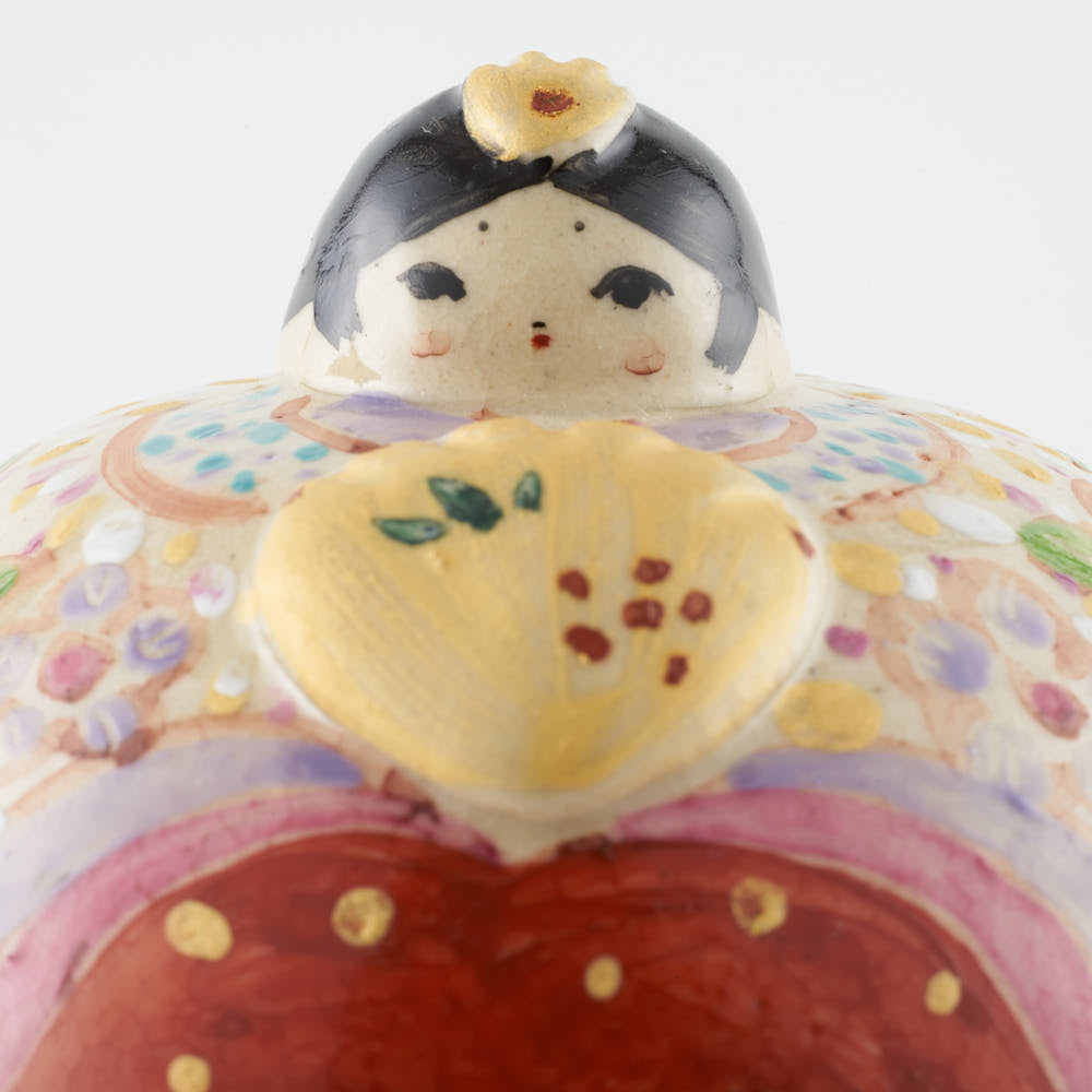 作家 鈴木ハツミ お雛さま ふたもの 梅花 作家 鈴木ハツミ 陶磁器作家もの