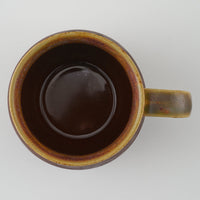玉有 FD飴釉織部流し アロママグ 玉有 陶磁器作家もの