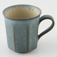 作家 鯨井円美 八面カップ ブルー