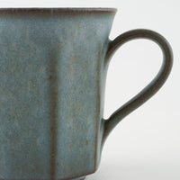 作家 鯨井円美 八面カップ ブルー