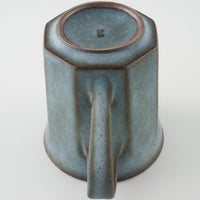 作家 鯨井円美 八面カップ ブルー