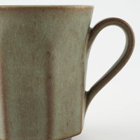 作家 鯨井円美 八面カップ オリーブ