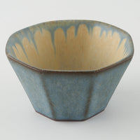 作家 鯨井円美 八角小鉢 ブルー
