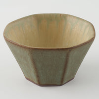 作家 鯨井円美 八角小鉢 オリーブ