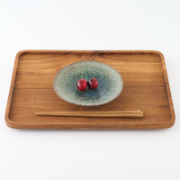 作家 鯨井円美 5寸皿 群青