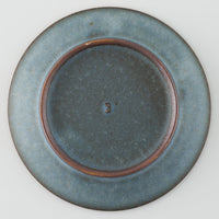作家 鯨井円美 5寸皿 ブルー