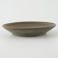 作家 鯨井円美 5寸皿 オリーブ