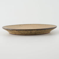 作家 鯨井円美 5寸フラットプレート ピンクベージュ