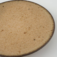 作家 鯨井円美 5寸フラットプレート ピンクベージュ