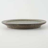 作家 鯨井円美 5寸リム皿 群青