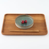 作家 鯨井円美 5寸菓子皿 群青