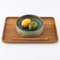 作家 鯨井円美 6寸どら鉢 群青