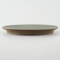 作家 鯨井円美 7寸フラットプレート オリーブ