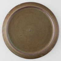 作家 鯨井円美 7寸フラットプレート オリーブ