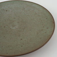 作家 鯨井円美 7寸フラットプレート オリーブ