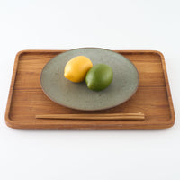 作家 鯨井円美 7寸フラットプレート オリーブ