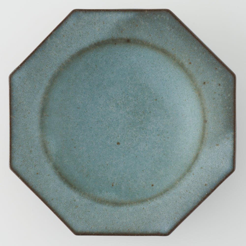 作家 鯨井円美 7寸リム鉢 ブルー