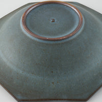 作家 鯨井円美 7寸リム鉢 ブルー