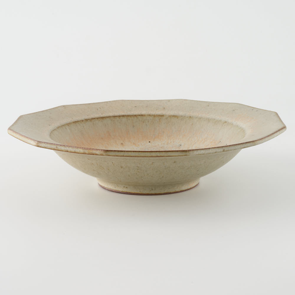 作家 鯨井円美 7寸リム鉢 砂緋(すなひ)