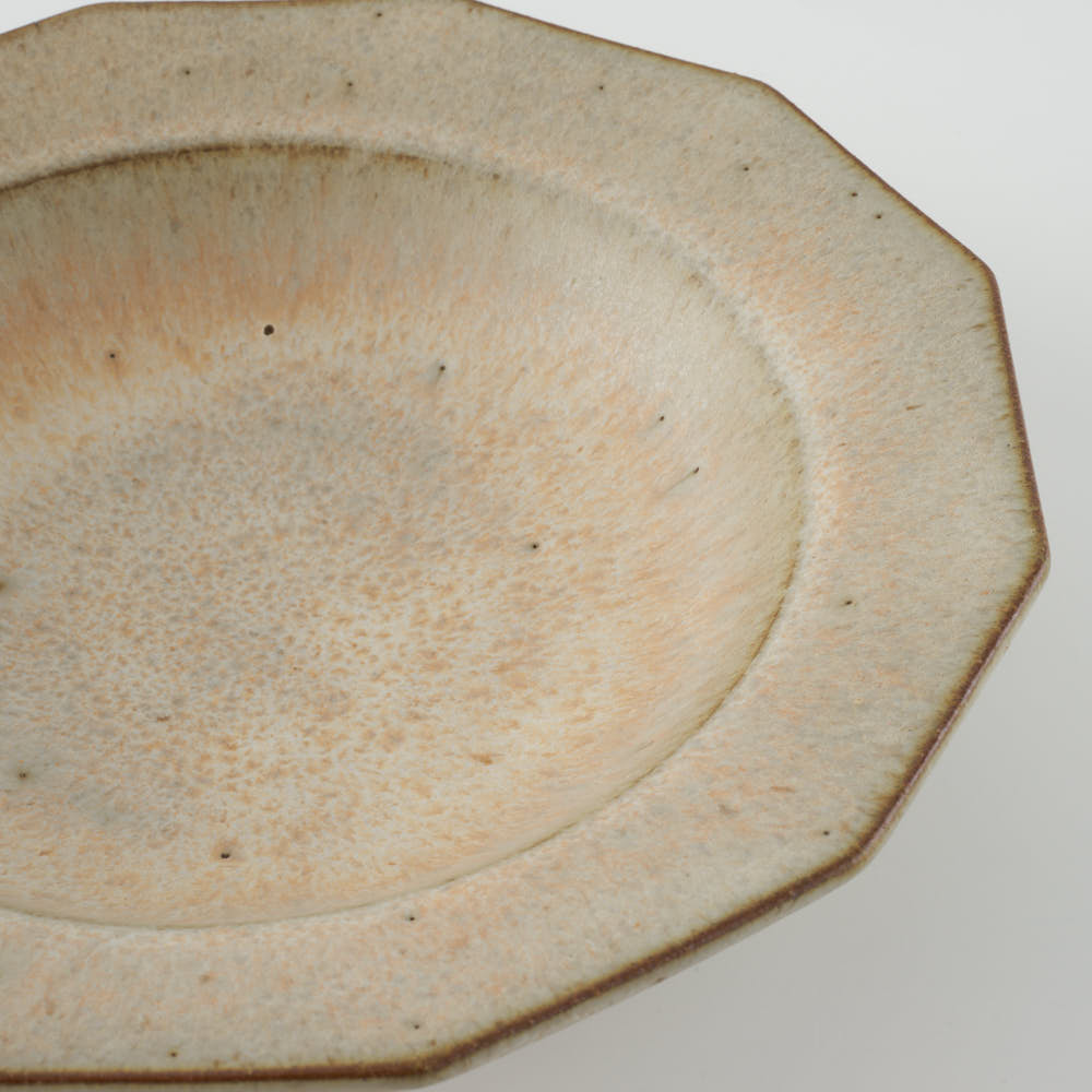 作家 鯨井円美 7寸リム鉢 砂緋(すなひ)