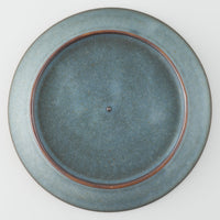 作家 鯨井円美 8寸皿 ブルー