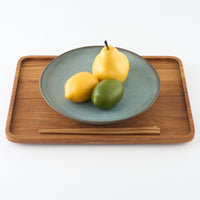 作家 鯨井円美 8寸皿 ブルー