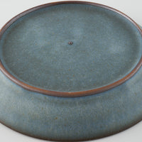 作家 鯨井円美 8寸皿 ブルー