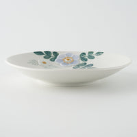 作家 森本静花 貼花文 5寸皿(gerden) 作家 森本静花 陶磁器作家もの