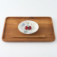 作家 森本静花 貼花文 5寸皿(gerden) 作家 森本静花 陶磁器作家もの