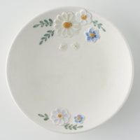 作家 森本静花 貼花文 5寸皿(bloom)