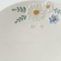 作家 森本静花 貼花文 5寸皿(bloom)