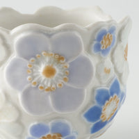 作家 森本静花 貼花文 輪花酒器 花尽くし