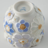 作家 森本静花 貼花文 輪花酒器 花尽くし