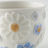 作家 森本静花 貼花文 酒器 花尽くし 作家 森本静花 陶磁器作家もの