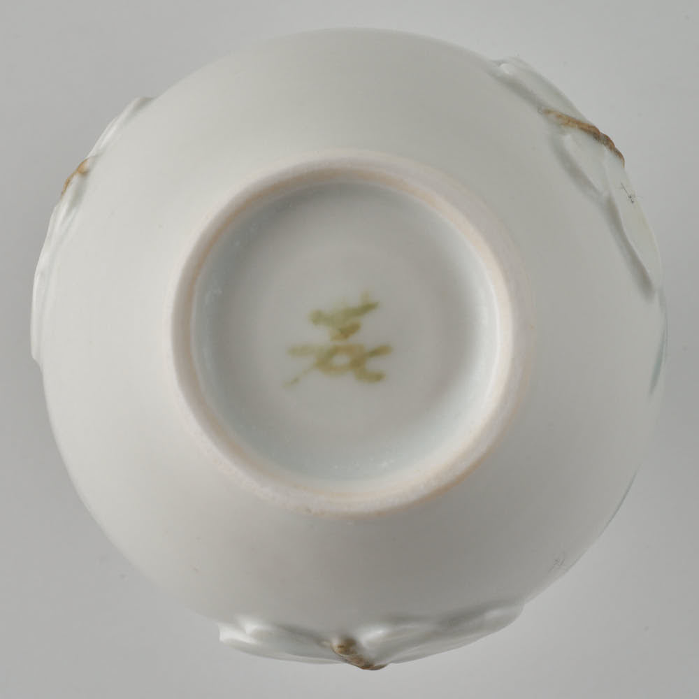 作家 森本静花 貼花文 一輪挿し(花・蝶)