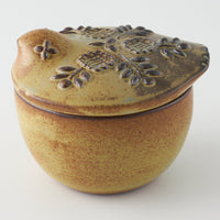 かしわ窯 砂糖入れ sugar container small bird かしわ窯 陶磁器作家もの