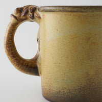 かしわ窯 マグカップ An elephant かしわ窯 陶磁器作家もの