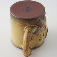 かしわ窯 マグカップ An elephant かしわ窯 陶磁器作家もの