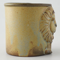 かしわ窯 マグカップ A lion かしわ窯 陶磁器作家もの