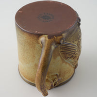 かしわ窯 マグカップ An owl かしわ窯 陶磁器作家もの