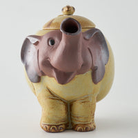 かしわ窯 ポット An elephant かしわ窯 陶磁器作家もの