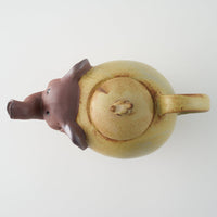 かしわ窯 ポット An elephant かしわ窯 陶磁器作家もの