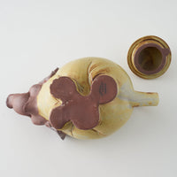 かしわ窯 ポット An elephant かしわ窯 陶磁器作家もの