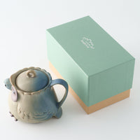 かしわ窯 ポット A blue owl かしわ窯 陶磁器作家もの