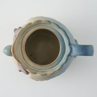 かしわ窯 ポット A blue owl かしわ窯 陶磁器作家もの